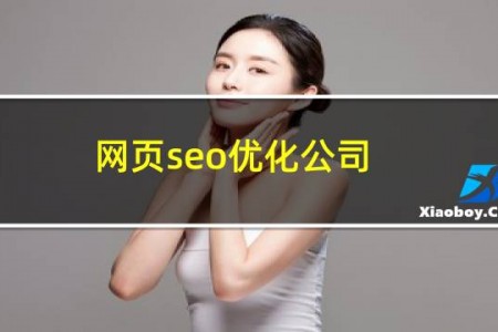 网页seo优化公司